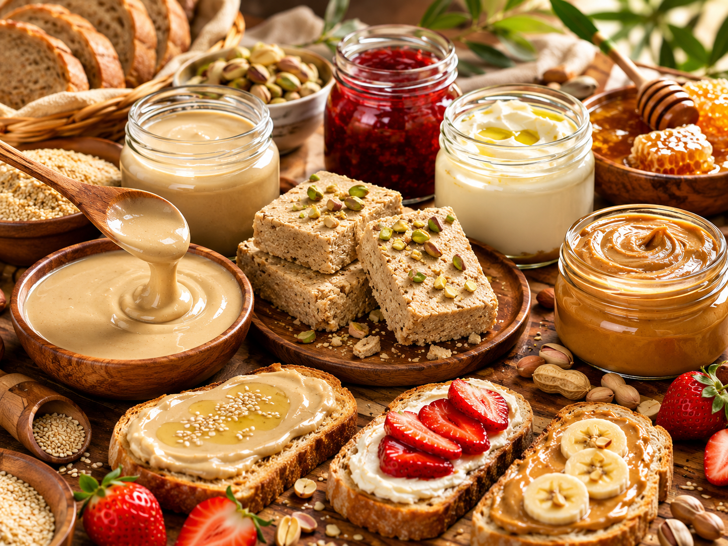 Tahini, halva och pålägg