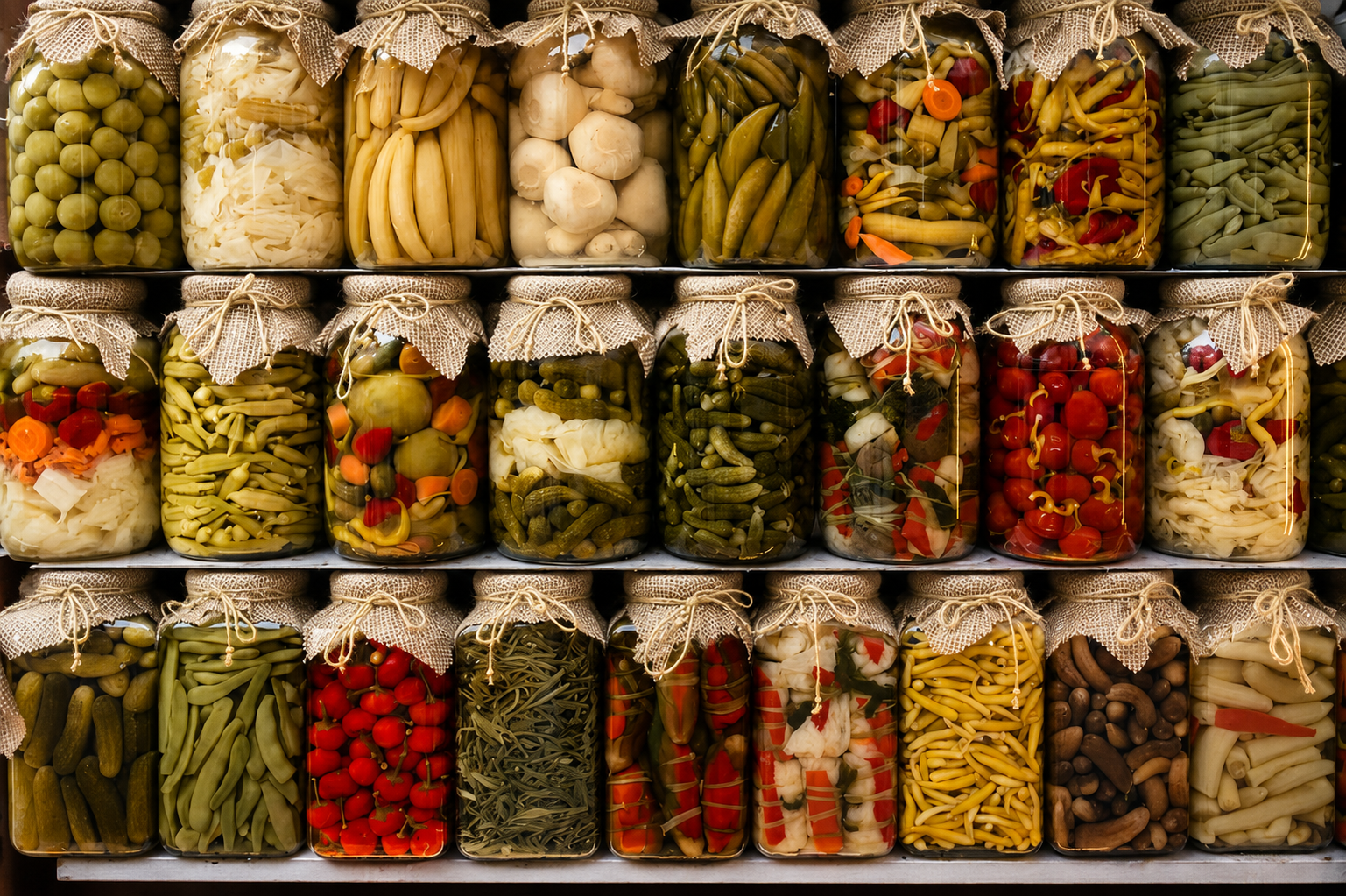 Blandade pickles