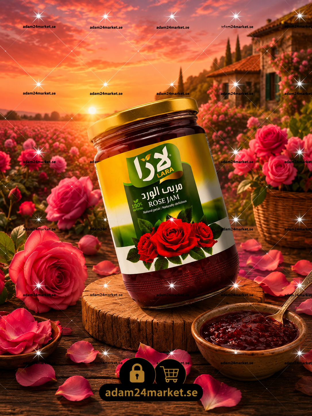 LARA Damaskusros Marmelad 800 g