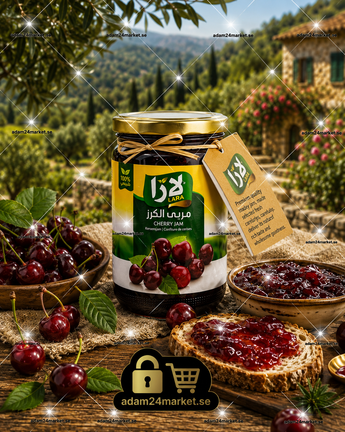 LARA Körsbärsmarmelad 800 g